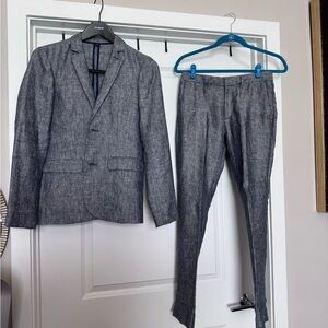 J. Crew Kids blue lien suit